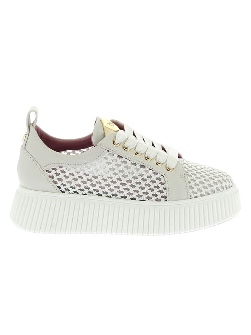 Sally 22 sneakers da donna in tessuto e rete bianca LORENZO MARI | SALLY 22X